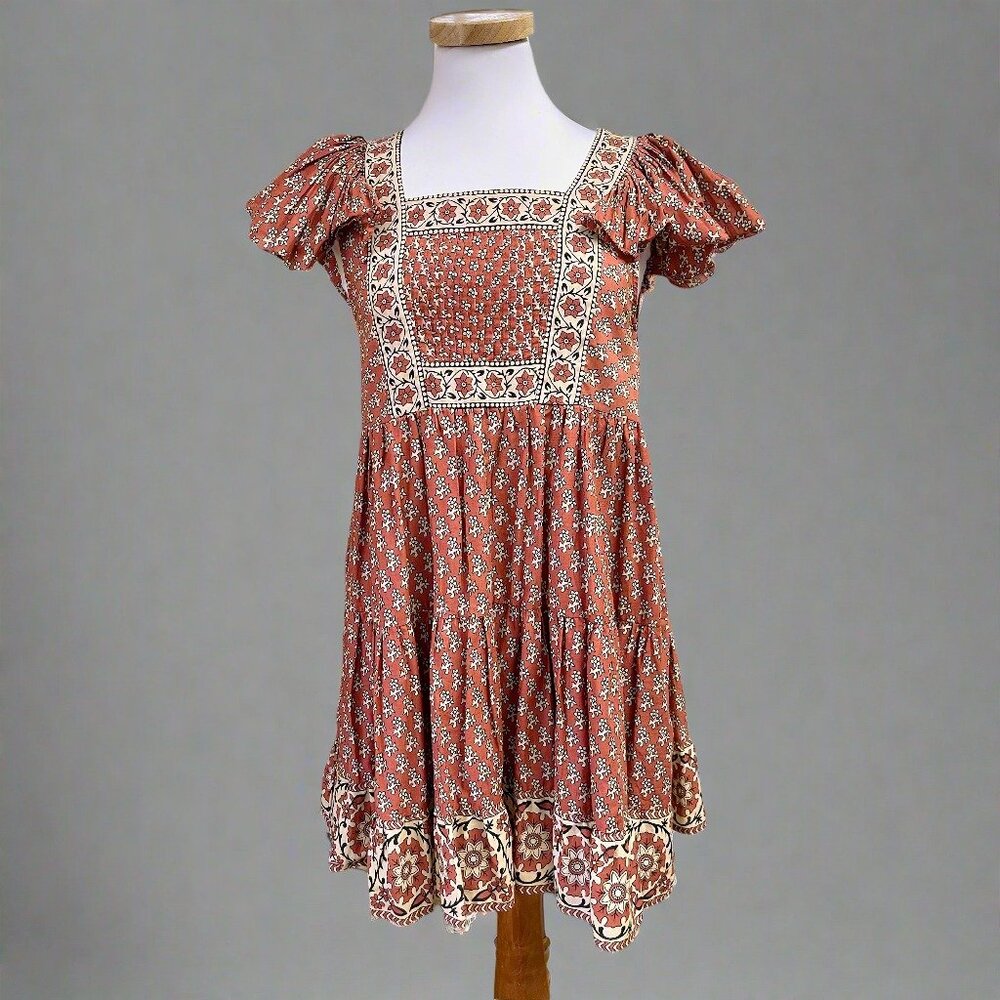 Sea New York terra cotta print Fernanda dress, size XS